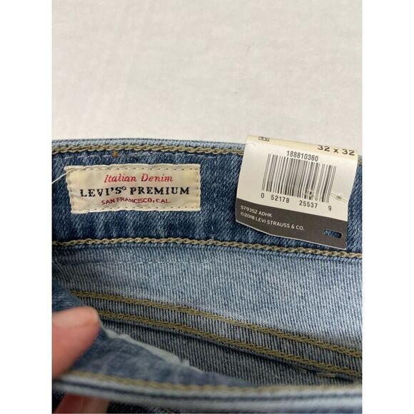 Levis premium 711 Skinny Jeans Women's Size 32 x 32 Soft Stretch Blue Denim Mid - Picture 8 of 13